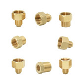 Sárgaréz 3/8 1/2 hüvelykes M22 M18 M14 menetes csatlakozó anya vízcsap javítás Hosszabbító konyha fürdőszoba cső adapter 1 db