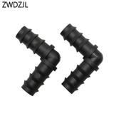 1/2" kerti tömlő Csatlakozó térd 16mm könyök 90 fokos tömlőjavító csatlakozó adapter 3 gyűrű 8db