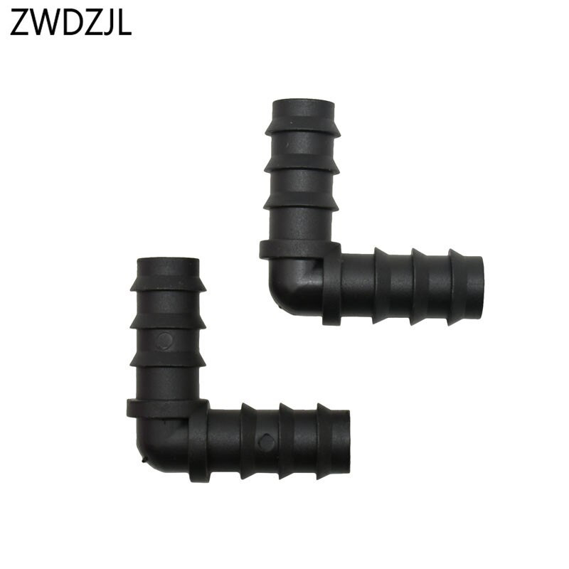 1/2" kerti tömlő Csatlakozó térd 16mm könyök 90 fokos tömlőjavító csatlakozó adapter 3 gyűrű 8db