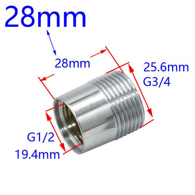Muški 3/4 do 1/2 ženski mesingani konektor Adapter konektora za glavu tuša Redukcioni spoj Produžiti armature za perilicu rublja 1 kom