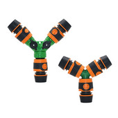 1/2 3/4 inch Distribuitor de apă în 3 căi Y robinet de grădină 16 mm 20 mm furtun de grădină conector rapid supapă de irigare 1 set