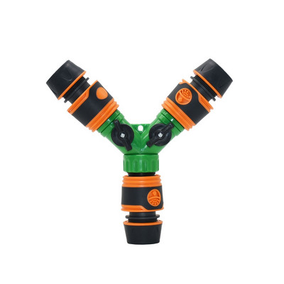 1/2 3/4 inch Distribuitor de apă în 3 căi Y robinet de grădină 16 mm 20 mm furtun de grădină conector rapid supapă de irigare 1 set