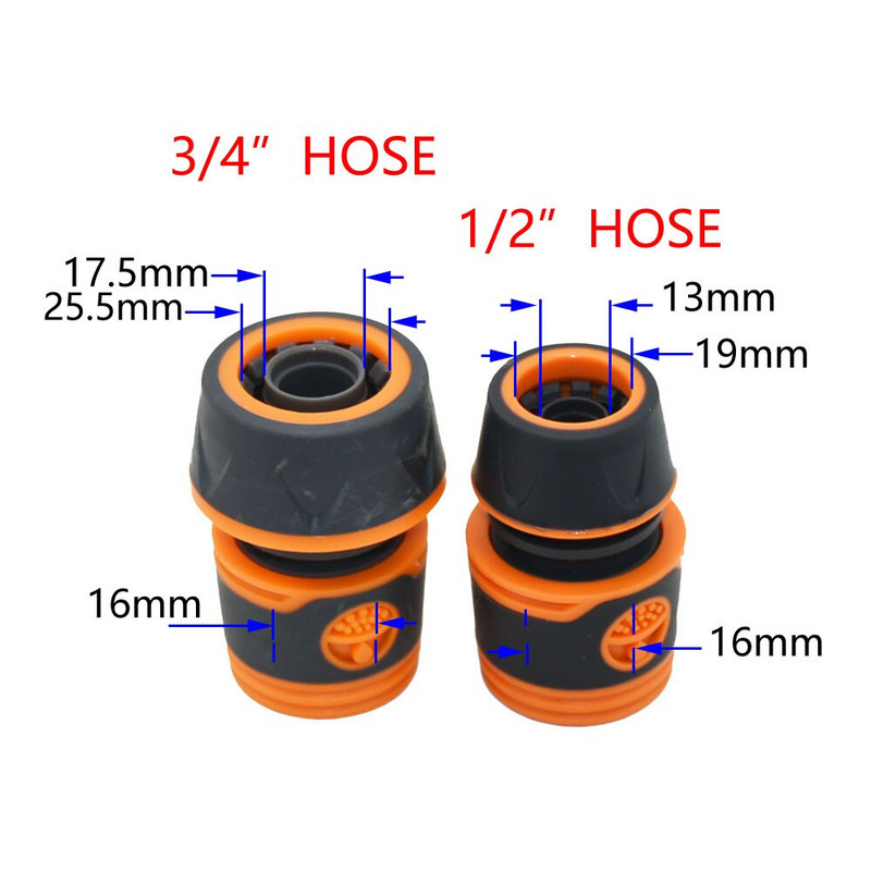 1/2 3/4 inch Distribuitor de apă în 3 căi Y robinet de grădină 16 mm 20 mm furtun de grădină conector rapid supapă de irigare 1 set