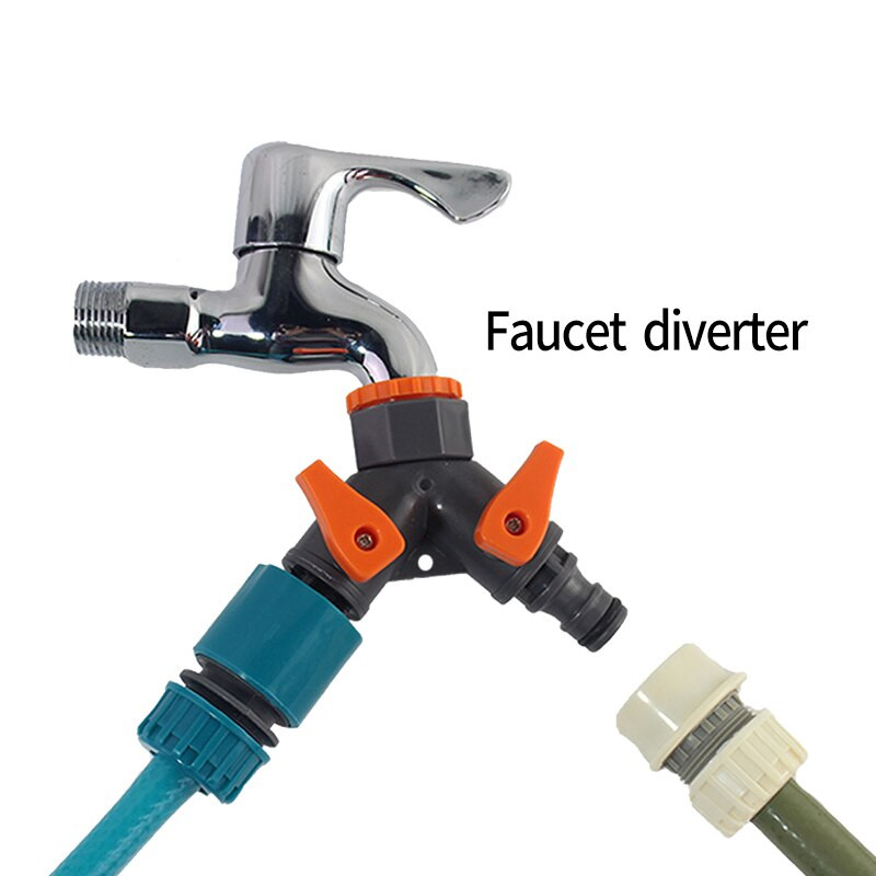 Conector rapid pentru furtun de supapă de pornire/oprire 1/2 3/4 1 inch Adaptor de cuplare pentru țeavă Sistem de irigare cu îmbinare în Y pentru aspersor pentru furtun de grădină