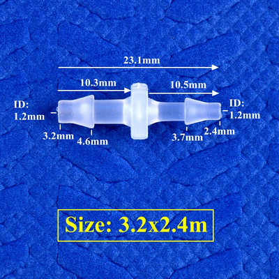 5 ~ 200 buc 2,4 ~ 7,9 mm până la 1,6 ~ 6,4 mm PP Pagoda Reducere Conectori direcți Micro irigare Racorduri furtunuri Adaptor pentru pompa de aer rezervor de acvariu
