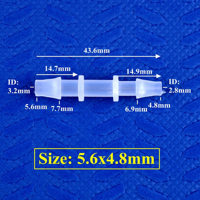 5 ~ 200 buc 2,4 ~ 7,9 mm până la 1,6 ~ 6,4 mm PP Pagoda Reducere Conectori direcți Micro irigare Racorduri furtunuri Adaptor pentru pompa de aer rezervor de acvariu