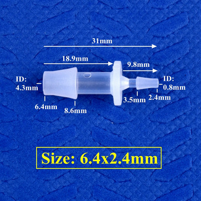 5 ~ 200 buc 2,4 ~ 7,9 mm până la 1,6 ~ 6,4 mm PP Pagoda Reducere Conectori direcți Micro irigare Racorduri furtunuri Adaptor pentru pompa de aer rezervor de acvariu