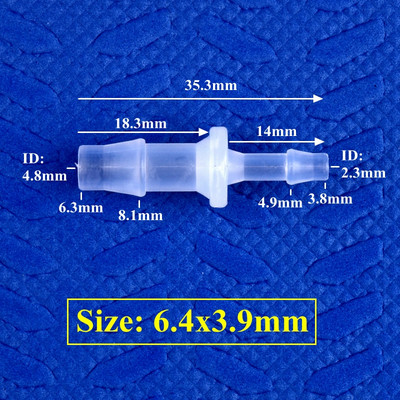 5 ~ 200 buc 2,4 ~ 7,9 mm până la 1,6 ~ 6,4 mm PP Pagoda Reducere Conectori direcți Micro irigare Racorduri furtunuri Adaptor pentru pompa de aer rezervor de acvariu