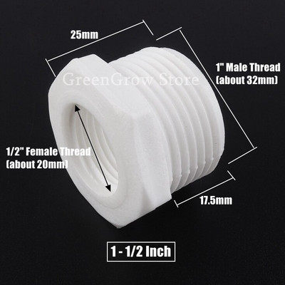 5/50db 1/8"~1" apa-aljzat menetes műanyag persely csatlakozó kerti öntözőcsökkentő csatlakozás vízcső csatlakozó akváriumi eszköz