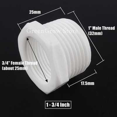 5/50db 1/8"~1" apa-aljzat menetes műanyag persely csatlakozó kerti öntözőcsökkentő csatlakozás vízcső csatlakozó akváriumi eszköz