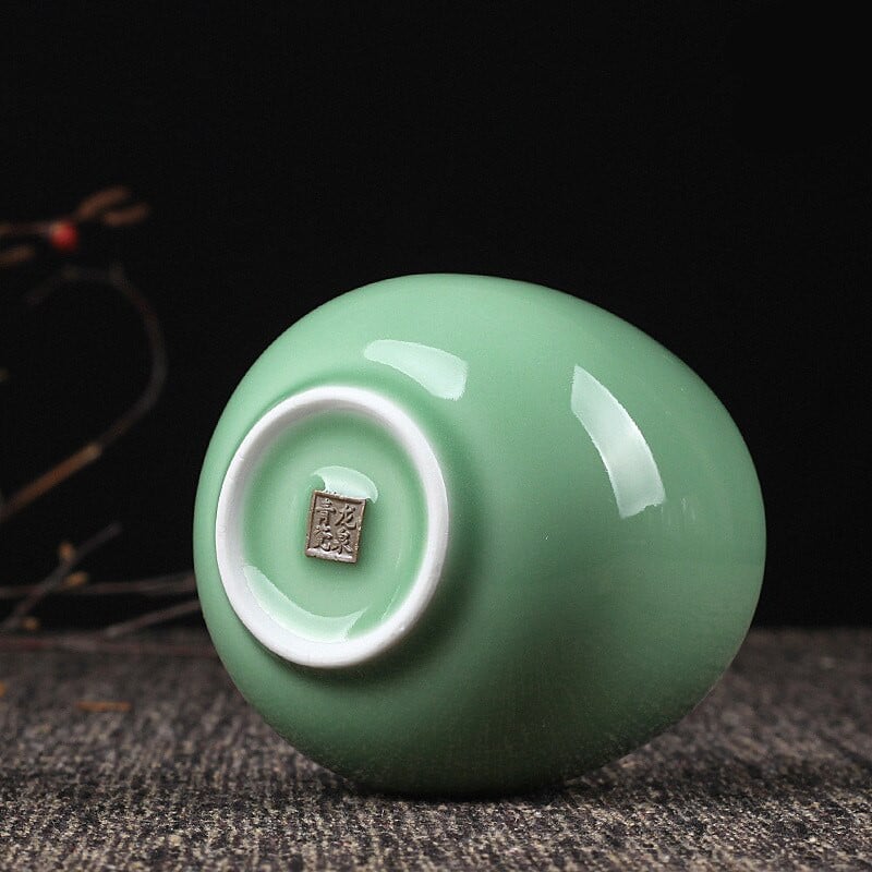 260 ml Celadon arbatos puodelis arbatos ceremonija Arbatos indai Gėrimai Office Master Cup Espreso kavos puodelis Vandens puodeliai Indo dekoras I061