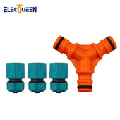 Kerti tömlő csatlakozó öntöző Y-csatlakozók, 3/4 1/2 portos 3 utas kerti vízelosztó, Egyszerű és gyors csatlakozás Kerti csap adapter