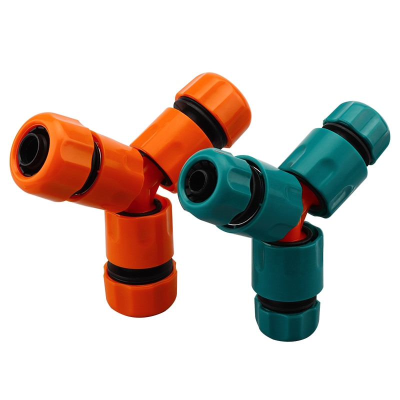 Kerti tömlő csatlakozó öntöző Y-csatlakozók, 3/4 1/2 portos 3 utas kerti vízelosztó, Egyszerű és gyors csatlakozás Kerti csap adapter