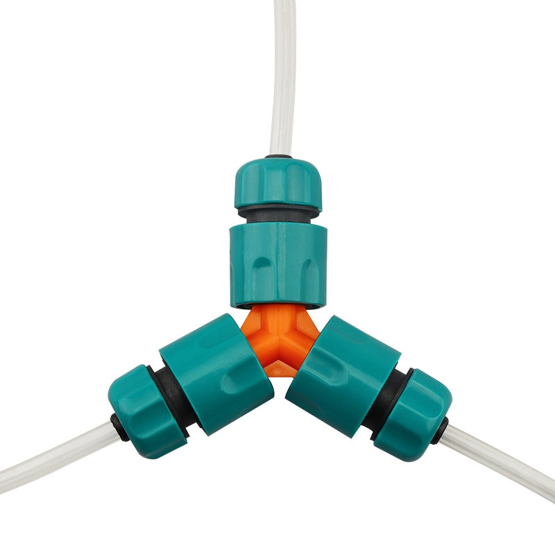 Kerti tömlő csatlakozó öntöző Y-csatlakozók, 3/4 1/2 portos 3 utas kerti vízelosztó, Egyszerű és gyors csatlakozás Kerti csap adapter