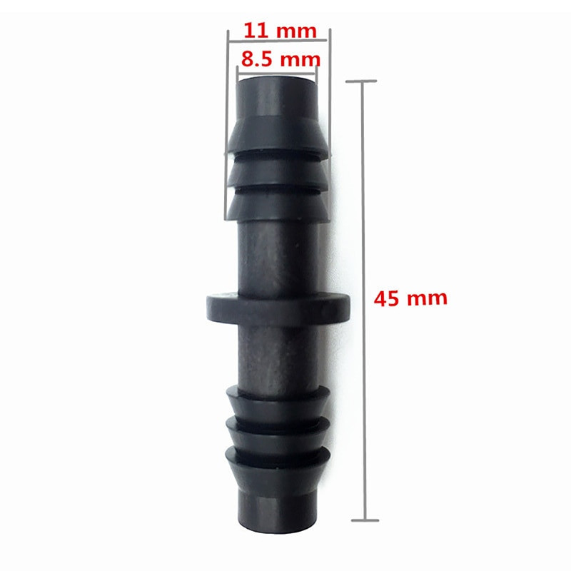 3/8" duplakaros víztömlő csatlakozók szöges egyenes csatlakozó kerti csepegtető öntözéshez 8/11 mm-es tömlőcső-szerelvény 30 db