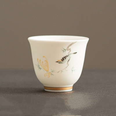 Ceașcă de ceai din ceramică realizată manual chinezesc ceașcă de cafea Bol de ceai Accesorii pentru set de ceai Master ceașcă de ceai personală portabilă