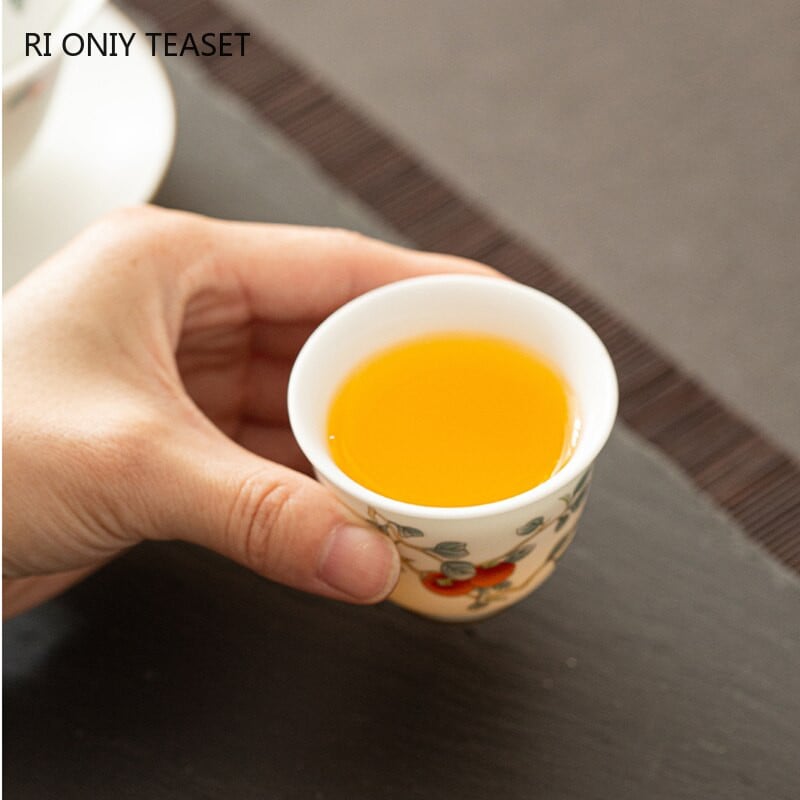 Ceașcă de ceai din ceramică realizată manual chinezesc ceașcă de cafea Bol de ceai Accesorii pentru set de ceai Master ceașcă de ceai personală portabilă