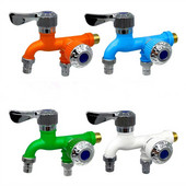 Dvigubo valdymo maišytuvas 1/2 colio dvigubo išleidimo vandens čiaupo universalus skirstytuvas vonios skalbimo mašina Šluostės baseino žarnos drėkinimo jungtis