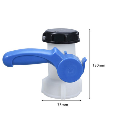 Plastist DN40/DN50/DN80 aktiivne/integreeritud aia liblikklapp IBC veepaagi mahuti jaoks 1000L lüliti IBC paagi adapter