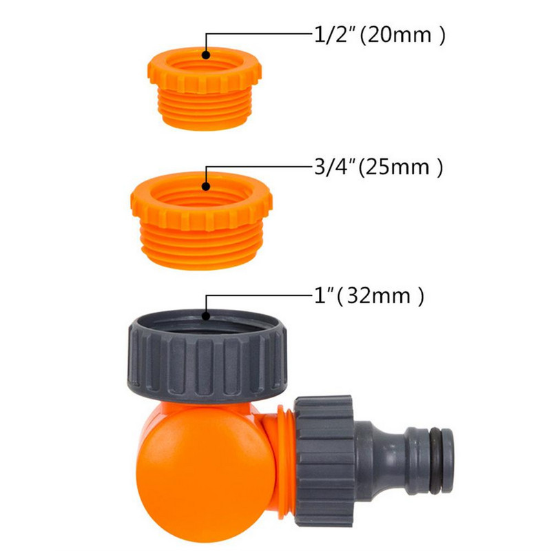 Gyorscsatlakozó forgatható vízcsap elosztó kerti tömlő csőcsatlakozó mezőgazdaság öntözővíz szabályozó szelep csatlakozó