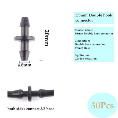 3/5 4/7 8/11 mm aia kastmise ühendused Kolmesuunaline viiesuunaline jaoturi seadme vooliku pistik niisutamise tilguti nool