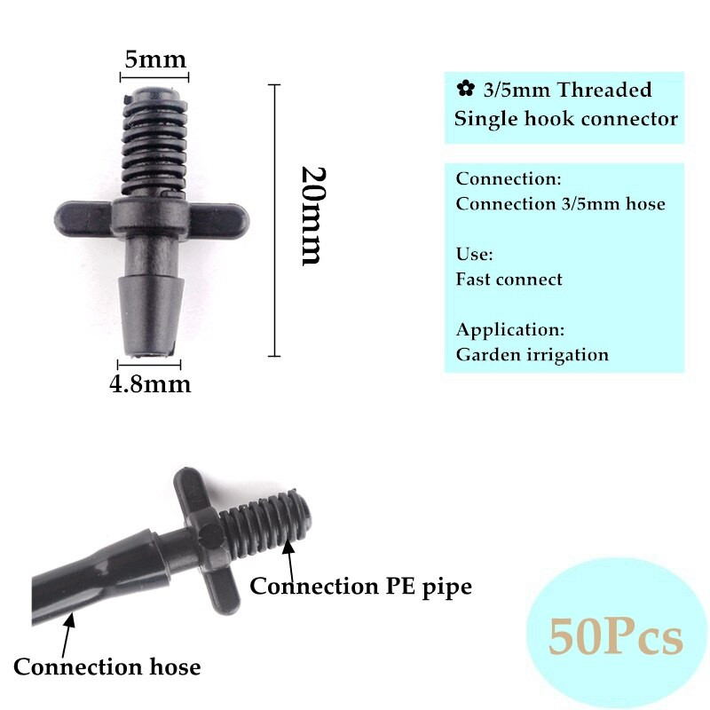 3/5 4/7 8/11 mm kerti öntöző csatlakozók Három utas ötutas elosztó eszköz tömlő csatlakozó öntöző csepegtető nyíl