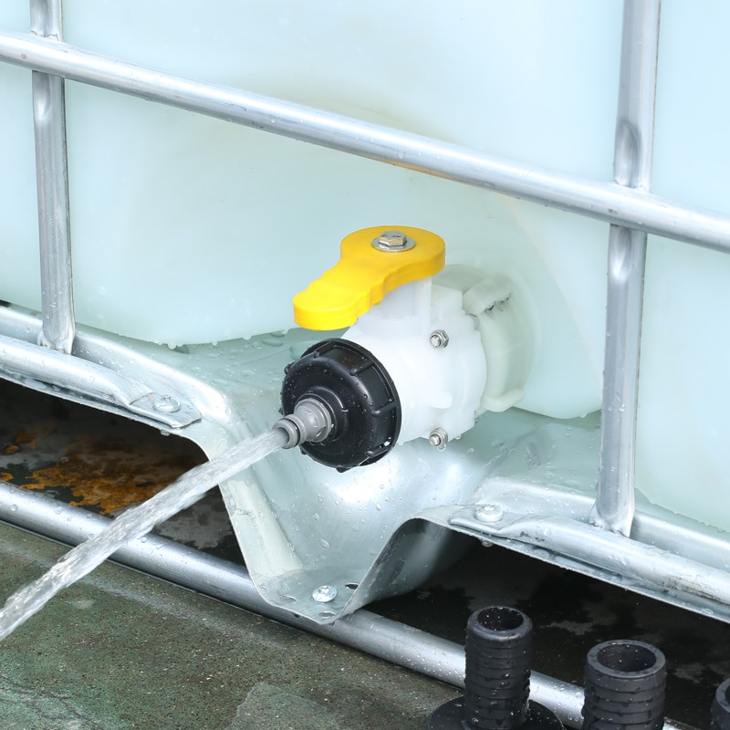 Αντάπτορας δεξαμενής IBC S60x6 Πλαστικό σπείρωμα Βαλβίδα βρύσης κήπου Πότισμα Συνδετήρας εξαρτήματα δεξαμενής νερού οικιακό εργαλείο 1 τεμ.