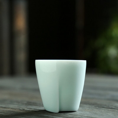 Celadon fehér jáde porcelán Kung Fu teáskészlet teáscsésze kerámia csésze kerámia fehéráru Új kínai mesterkupa egypohár teáscsészék