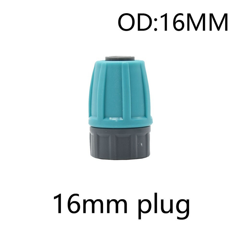 2db 16 mm-es 1/2'' PE csőcsatlakozó elosztó póló csatlakozó menetes zár a 4/7 mm-es tömlőhöz Kerti öntözés csepegtető öntözőszerelvények