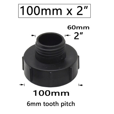 IBC tartályadapter 1/2" 3/4" 1" 2" anya menetes vízcsap csatlakozók Szelep csereszerelvények Ötvözet 2/4 utas csatlakozó