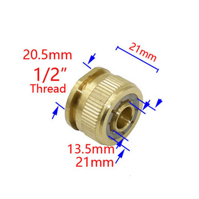 1/2" 5/8" 3/4" kerti gyorscsatlakozó sárgaréz réz menetes csatlakozás öntözőtömlő vízzáró szerelvények öntözőcső adapter 1db