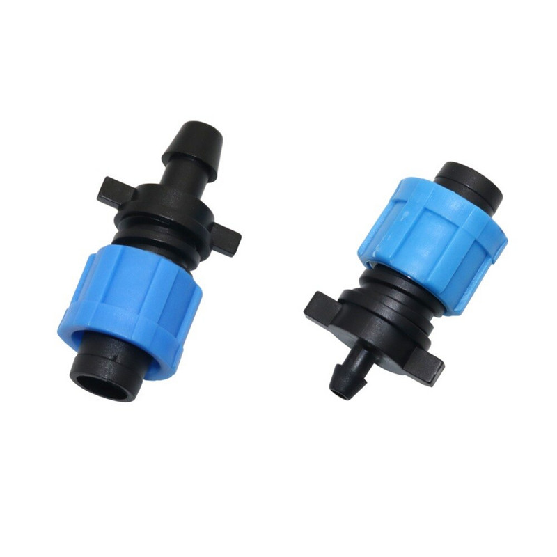 6mm-től 16mm-ig 10mm-től 16mm-ig zár Kivételi csepegtető öntözőcső csatlakozók Kerti vízcsepp szalag Záróanya csatlakozó szerelvények 5 db