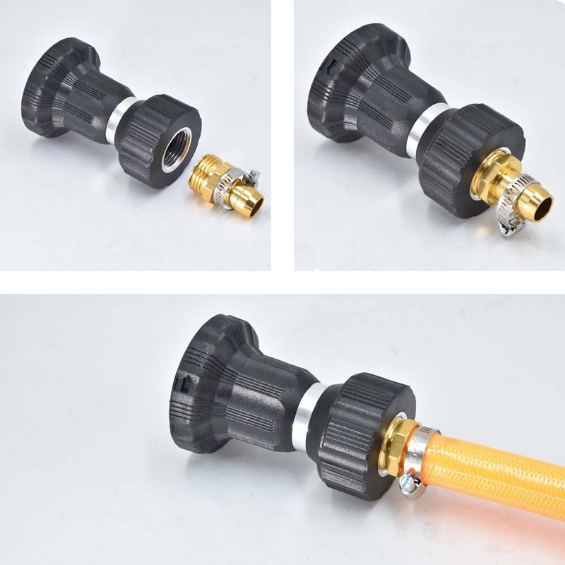 1 db kerti tömlőjavító készlet tömlőcsatlakozó rozsdamentes acél bilinccsel Csatlakozókészlet Kerti öntöző-öntözőrendszer