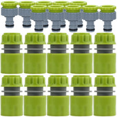 20 DB (10 SET) 1/2"-es adapterdugó gyorscsatlakozó tömlőcső csatlakozója javítási csatlakozás öntözés 1/2"-os 3/4" mellbimbós kerti szerszámokkal