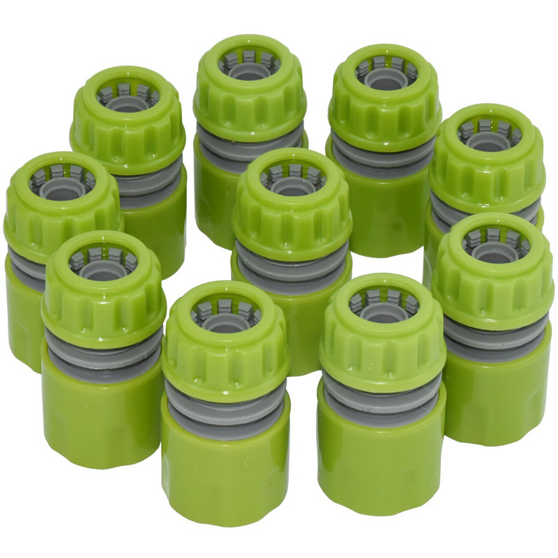 20 DB (10 SET) 1/2"-es adapterdugó gyorscsatlakozó tömlőcső csatlakozója javítási csatlakozás öntözés 1/2"-os 3/4" mellbimbós kerti szerszámokkal