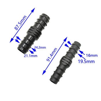 DN15 DN20 Αγκαθωτό φις εύκαμπτου σωλήνα κήπου 20mm 25mm Σύνδεσμος σωλήνα σωλήνα άρδευσης 2 κατευθύνσεων 4τμχ