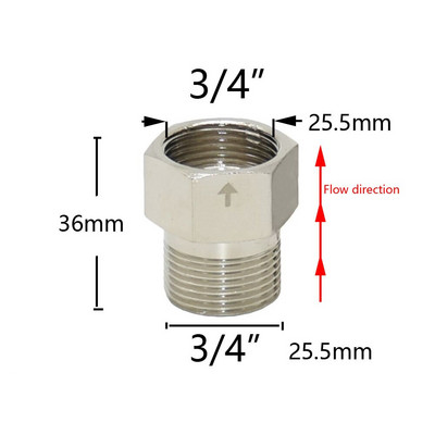 1/2" 3/4 hüvelykes menetes visszacsapó szelep csatlakozó sárgaréz réz fürdőszobai vízmelegítő WC csatlakozó csatlakozó egyirányú csukló adapter