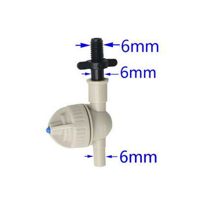 10 buc Supapă de aburire anti-picurare pentru seră, duză suspendată de 6 mm până la 6 mm, mini supapă pentru duză de ceață robinet de grădină
