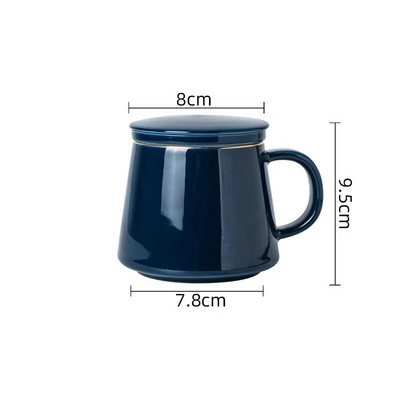 Ceașă cu infuzor de ceai, ceramică, simplă, cu capac, filtru, mâner din lemn, ceașcă cu lapte, cafea, suc, pahar, căni cu apă, băuturi
