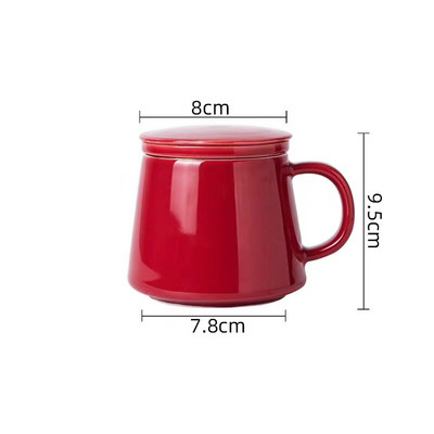 Ceașă cu infuzor de ceai, ceramică, simplă, cu capac, filtru, mâner din lemn, ceașcă cu lapte, cafea, suc, pahar, căni cu apă, băuturi