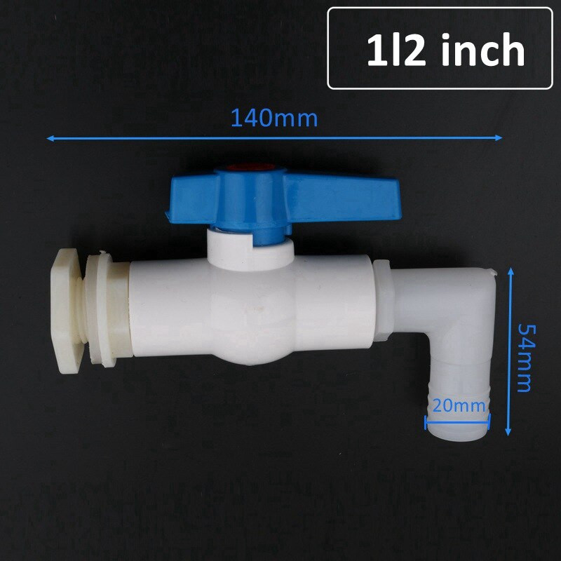20/25 mm-es 90 fokos könyökös vízelvezető csatlakozó szeleppel Akváriumi akvárium leeresztő adapterek öntözővíz csövek csatlakozásai