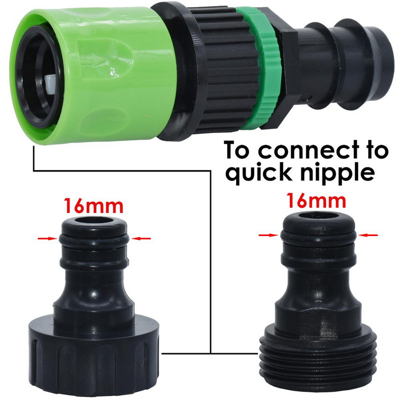 6 DB 3/4 hüvelykes menetes gyorscsatlakozó-adapter dugós anya USA NPT dugós csatlakozótömlő javítás csepegtető öntözés mellbimbó kerti szerszámok