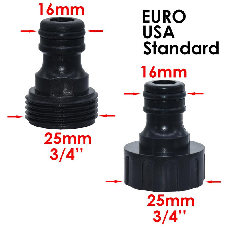 6 DB 3/4 hüvelykes menetes gyorscsatlakozó-adapter dugós anya USA NPT dugós csatlakozótömlő javítás csepegtető öntözés mellbimbó kerti szerszámok