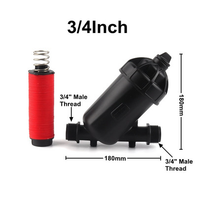 1vnt 3/4"1" diskinis filtras Vyriškas sriegis ekrano filtras sodo laistymo metalinis tinklinis filtras 120 tinklelio lašelinio laistymo fontano įrankiai