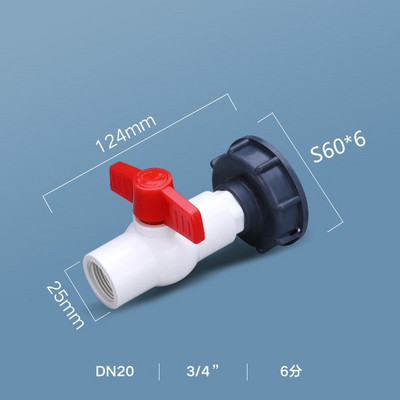 60 mm-es durva menetes IBC tartály adapter 1/2'' 3/4'' 1'' 1,2'' 1,5'' tömlőhöz IBC tartály szerelvények kapcsoló csatlakozóval