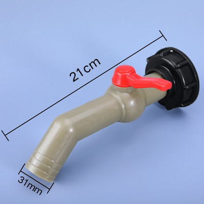 60 mm-es durva menetes IBC tartály adapter 1/2'' 3/4'' 1'' 1,2'' 1,5'' tömlőhöz IBC tartály szerelvények kapcsoló csatlakozóval