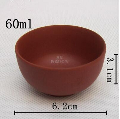 10db/tétel Zisha teáscsésze 60ml lila agyag kerámia teáscsészék mini tea kung fu fehér fekete piros csészék teáskészlet kiegészítő