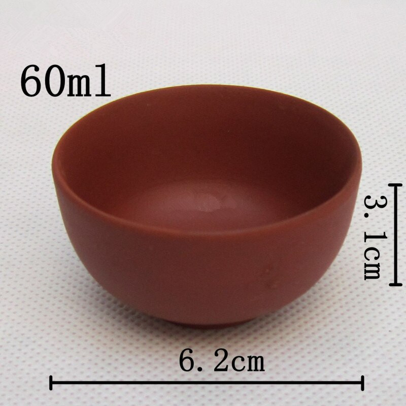 10db/tétel Zisha teáscsésze 60ml lila agyag kerámia teáscsészék mini tea kung fu fehér fekete piros csészék teáskészlet kiegészítő