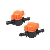 10 DB miniatűr műanyag elzáró csatlakozószelep csatlakozók 4/7 mm-es tömlőhöz kerti víz öntözőcső-adapter horogdaru