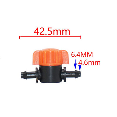 10 DB miniatűr műanyag elzáró csatlakozószelep csatlakozók 4/7 mm-es tömlőhöz kerti víz öntözőcső-adapter horogdaru